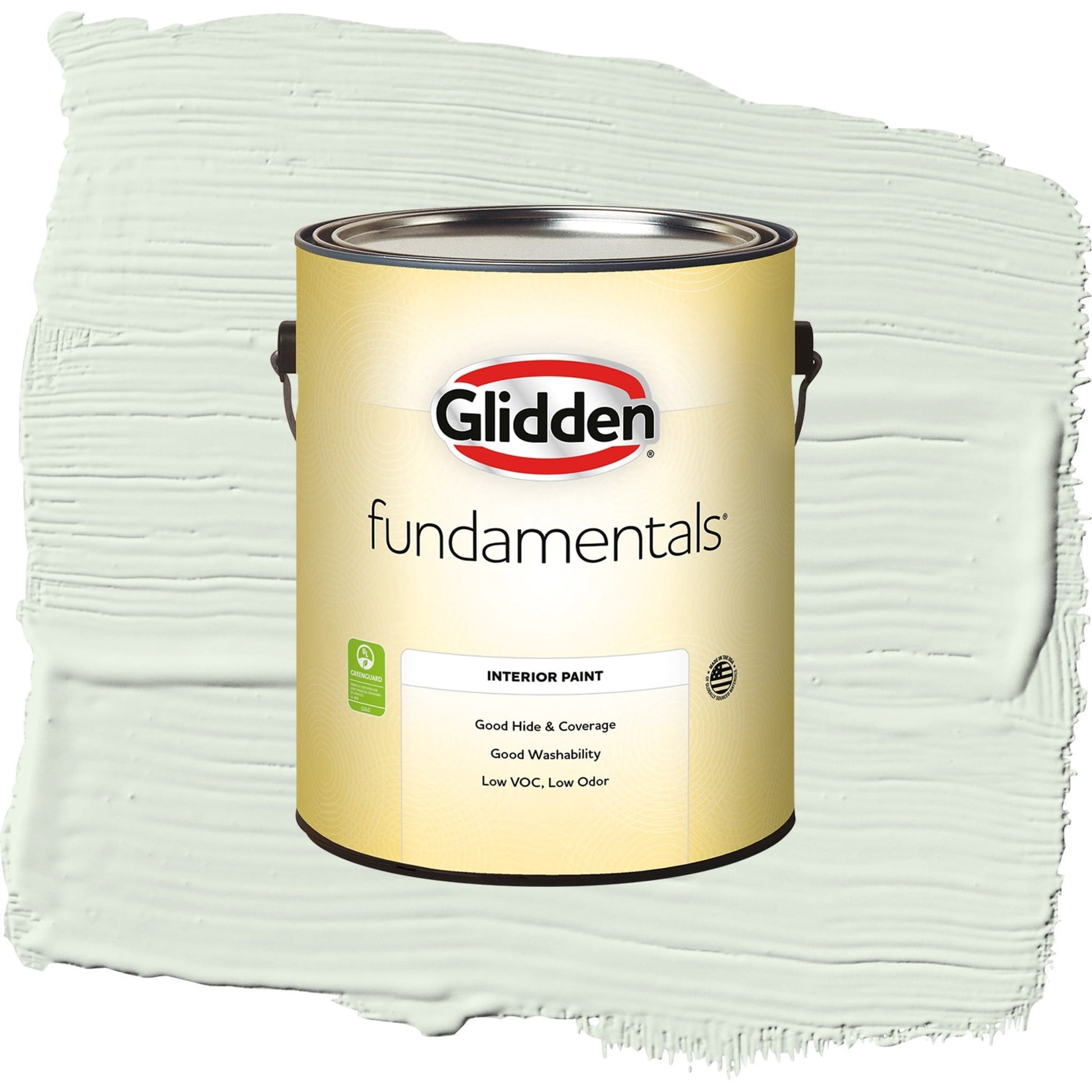 Glidden Fundamentals Cloudy Day / Green, Semi-Gloss Interior Paint, 1 Gallon