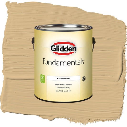 Glidden Fundamentals Craftsman Gold / Yellow, Eggshell Interior Paint, 1 Gallon