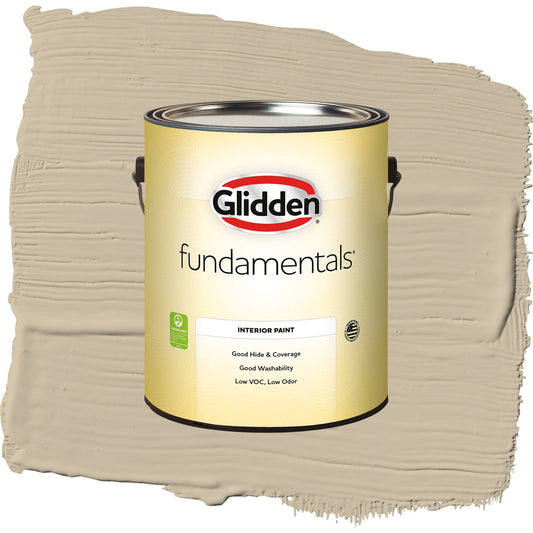 Glidden Fundamentals Dusty Trail / Beige, Semi-Gloss Interior Paint, 1 Gallon