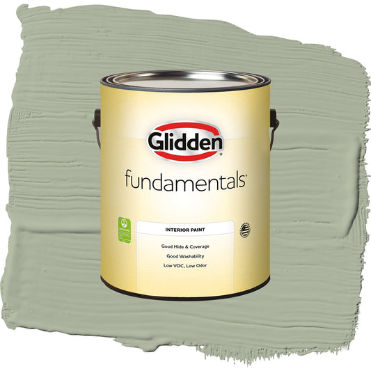 Glidden Fundamentals Gargoyle / Green, Eggshell Interior Paint, 1 Gallon