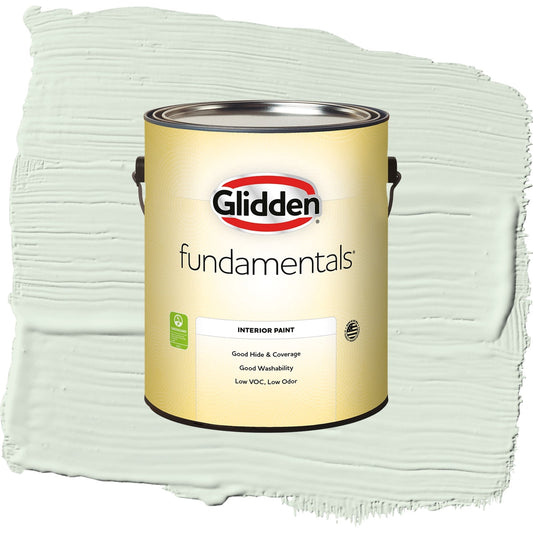 Glidden Fundamentals Mint Wafer / Green, Eggshell Interior Paint, 1 Gallon