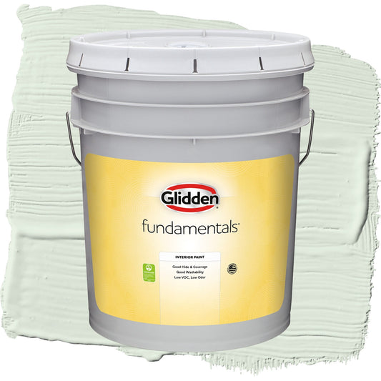 Glidden Fundamentals Mint Wafer / Green, Eggshell Interior Paint, 5 Gallon