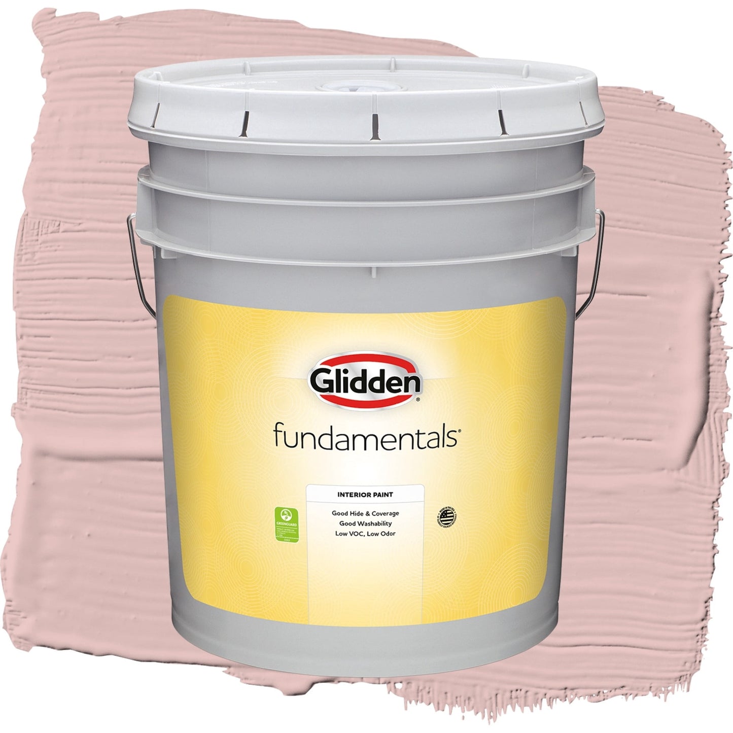 Glidden Fundamentals Strawflower / Pink, Eggshell Interior Paint, 5 Gallon