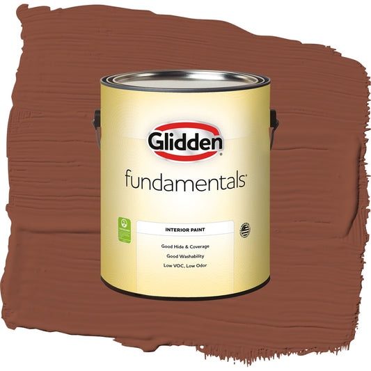 Glidden Fundamentals Warm Wassail / Orange, Eggshell Interior Paint, 1 Gallon