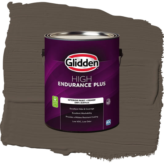Glidden HEP Cabin Fever / Brown, Semi-Gloss Interior Paint with Primer, 1 Gallon