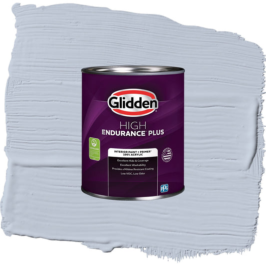 Glidden HEP Northern Exposure / Blue, Semi-Gloss Interior Paint with Primer, 1 Quart