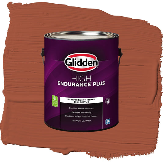 Glidden HEP Ancient Copper / Orange, Eggshell Interior Paint with Primer, 1 Gallon