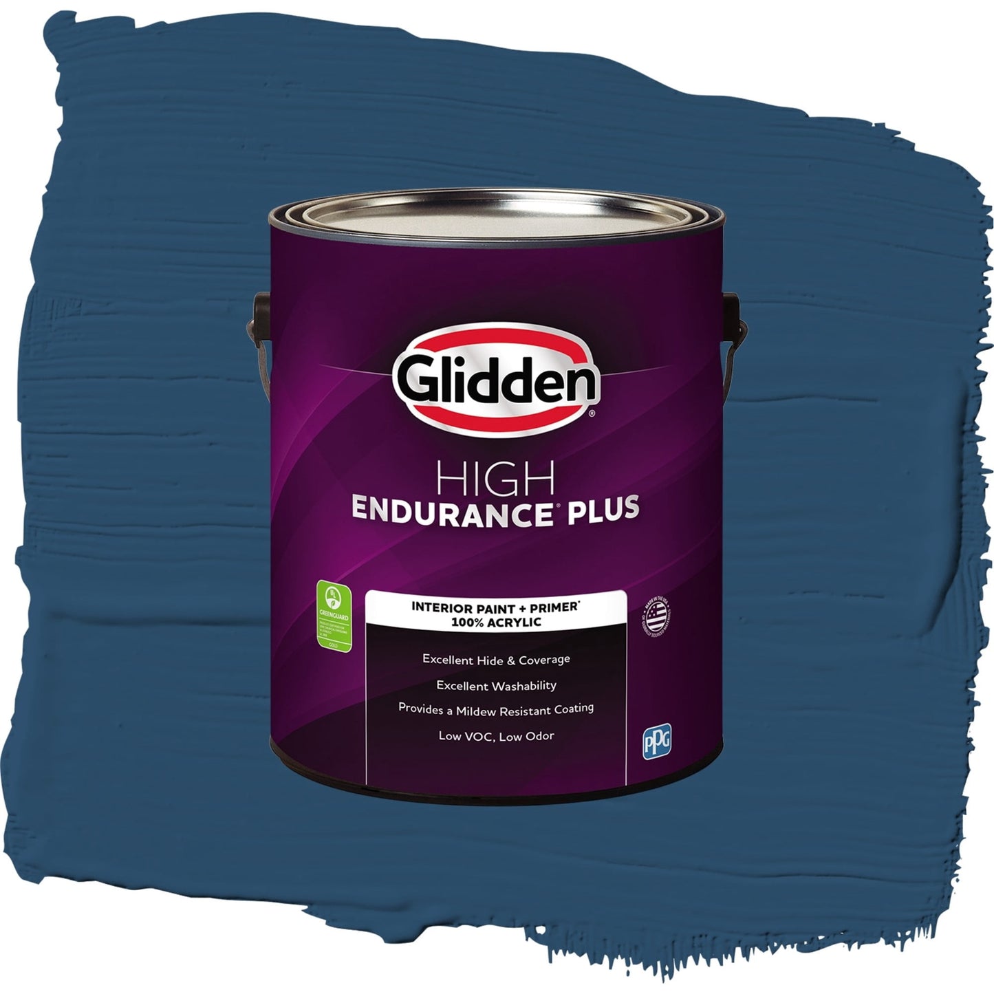 Glidden HEP Celestial Blue Interior Paint + Primer Semi Gloss , 1 Gallon