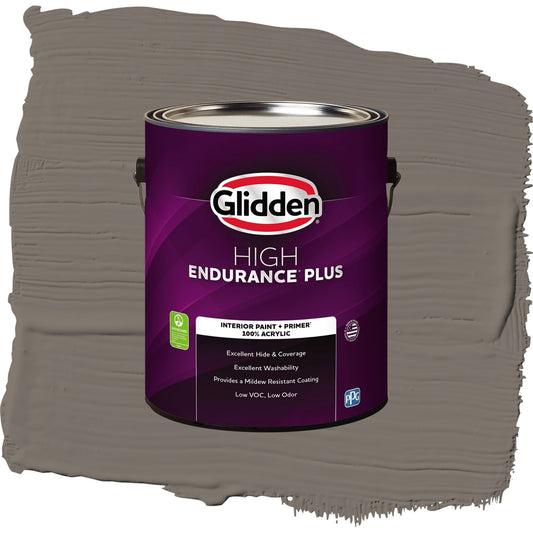 Glidden HEP Deconstruction / Gray, Eggshell Interior Paint with Primer, 1 Gallon