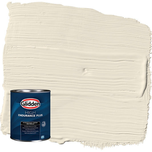 Glidden HEP Brandied Pears / Beige Semi-Gloss Exterior Paint with Primer, 1 Quart