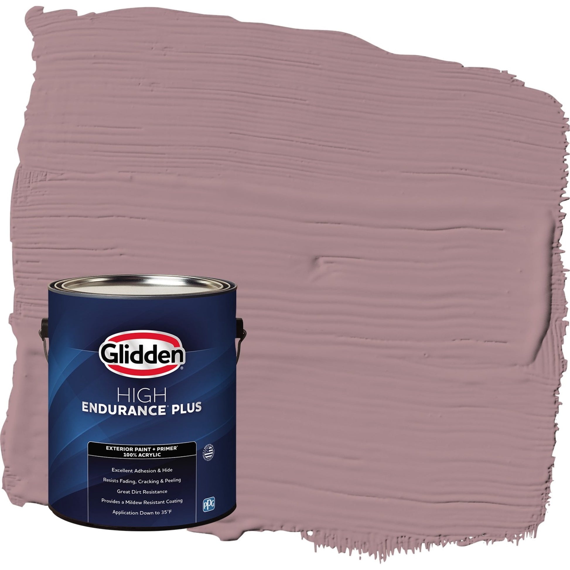 Glidden HEP Coffee Rose / Purple Semi-Gloss Exterior Paint with Primer, 1 Gallon