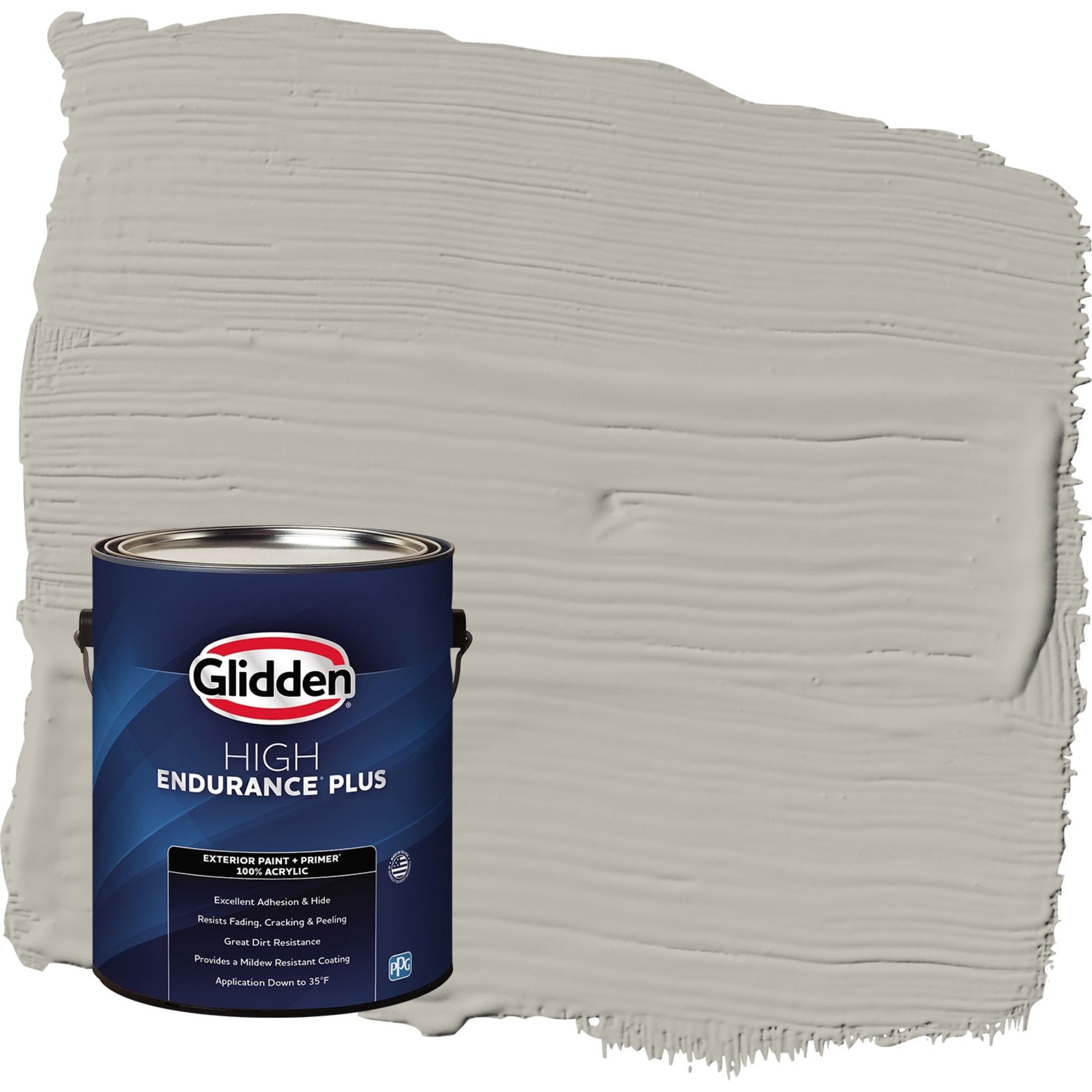 Glidden HEP Ghost Writer / Beige Semi-Gloss Exterior Paint with Primer, 1 Gallon
