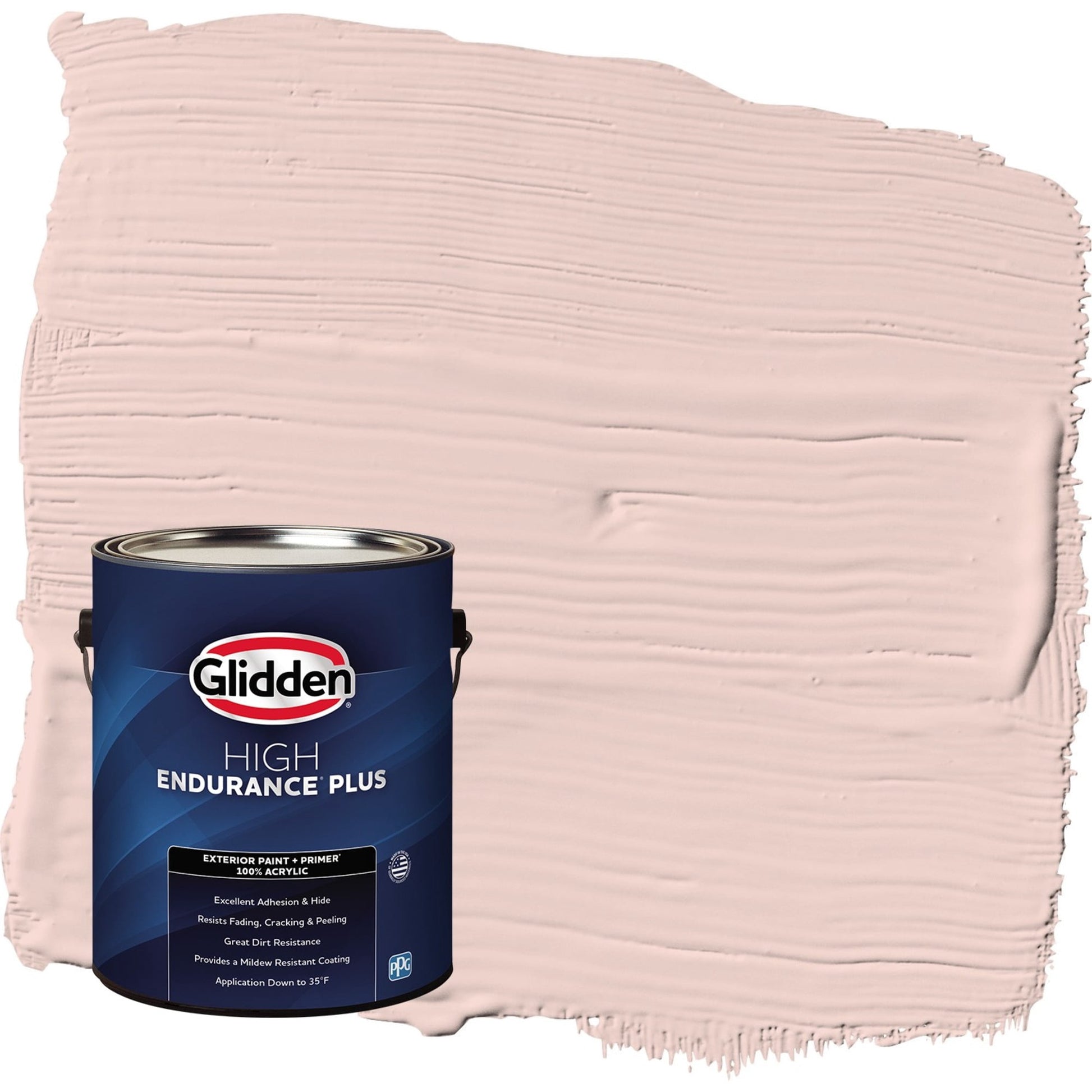 Glidden HEP Honeysweet / Orange Flat Exterior Paint with Primer, 1 Gallon