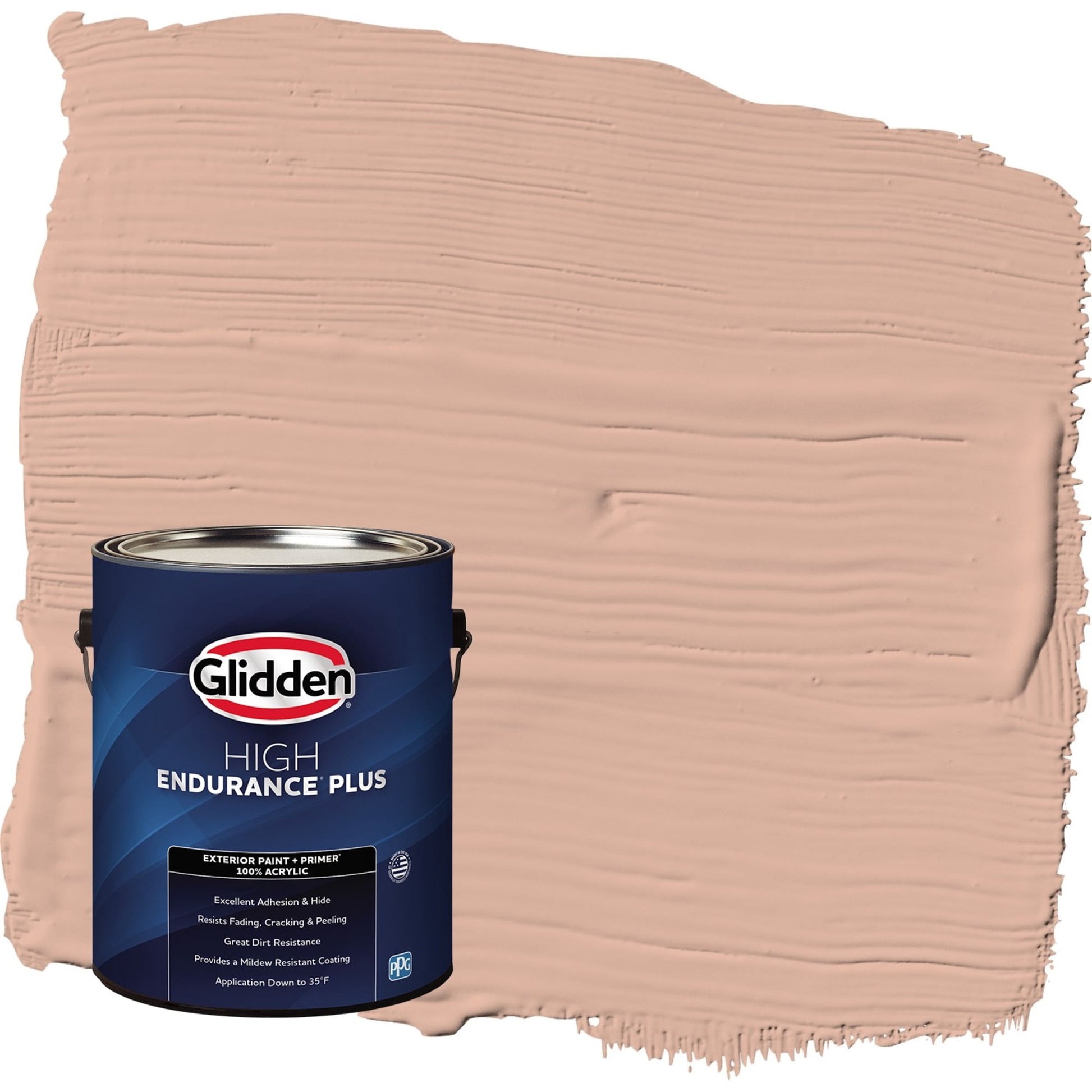 Glidden HEP Lazy Summer / Orange Semi-Gloss Exterior Paint with Primer, 1 Gallon