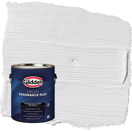 Glidden HEP Orchid Blossom / Purple Flat Exterior Paint with Primer, 1 Gallon