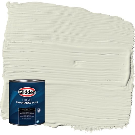 Glidden HEP Pinch of Pistachio / Green Satin Exterior Paint with Primer, 1 Quart