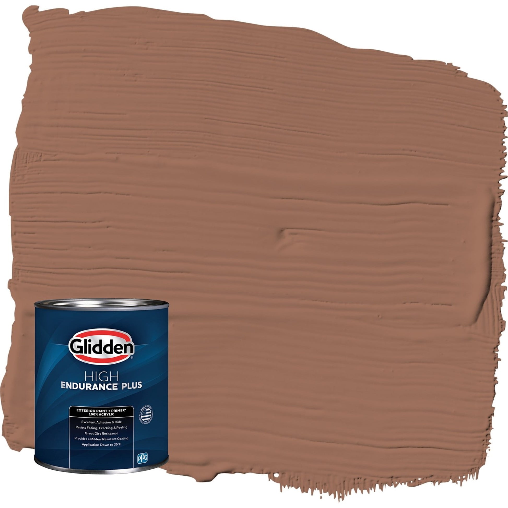 Glidden HEP Prairie Fire / Beige Semi-Gloss Exterior Paint with Primer, 1 Quart