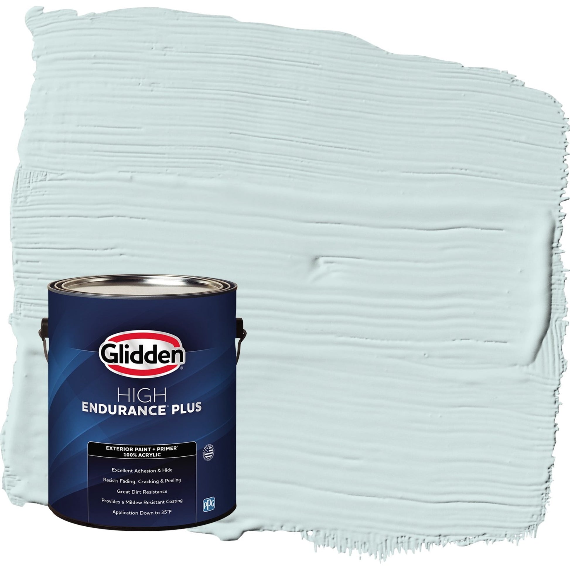 Glidden HEP Watery Blue / Aqua Semi-Gloss Exterior Paint with Primer, 1 Gallon