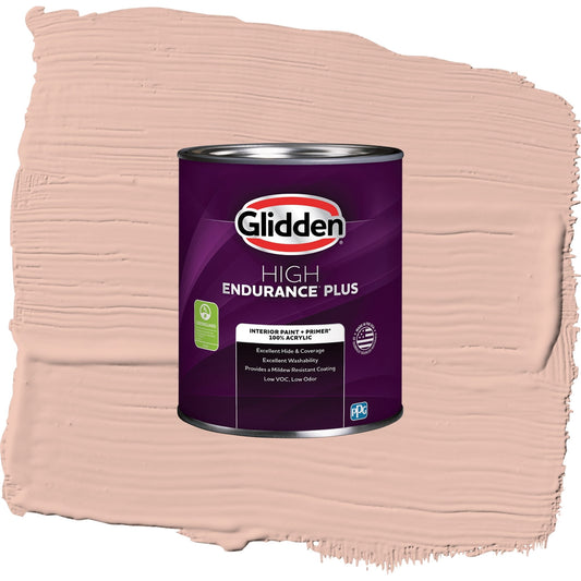 Glidden HEP Adorable / Orange, Eggshell Interior Paint with Primer, 1 Quart