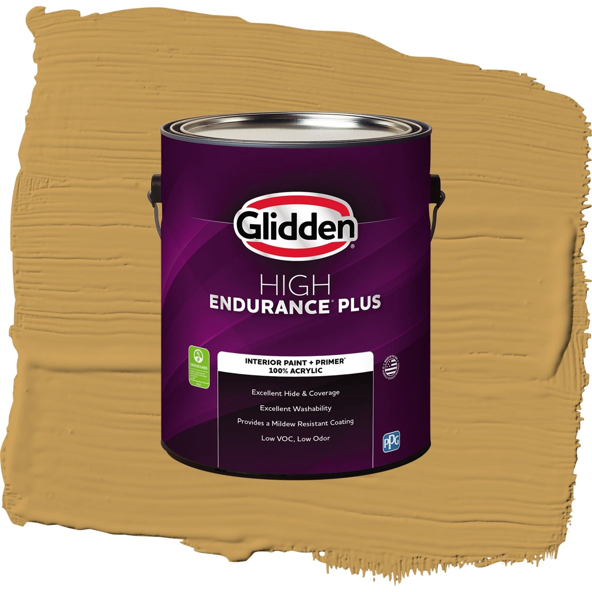 Glidden HEP Amaretto Sours / Yellow, Eggshell Interior Paint with Primer, 1 Gallon