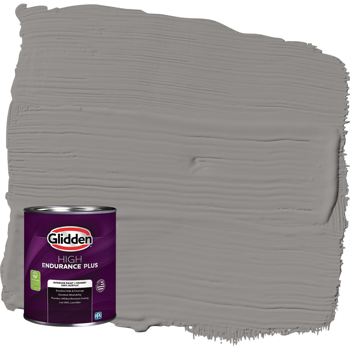 Glidden HEP Antique Silver / Grey Semi-Gloss Interior Paint with Primer, 1 Quart