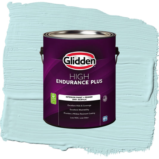 Glidden HEP Aqua Whisper / Blue, Eggshell Interior Paint with Primer, 1 Gallon