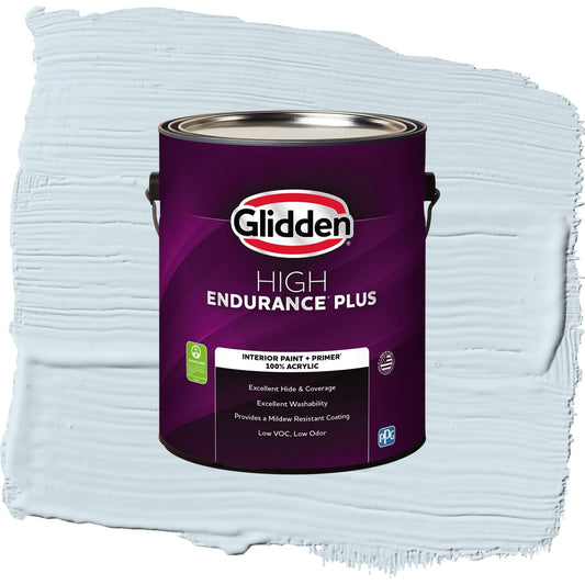 Glidden HEP Breakwater / Blue, Eggshell Interior Paint with Primer, 1 Gallon