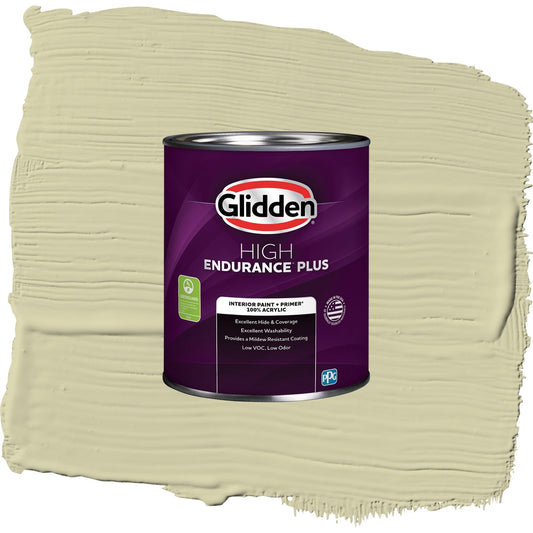 Glidden HEP Canary Grass / Green, Eggshell Interior Paint with Primer, 1 Quart