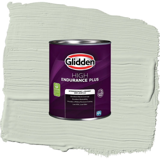 Glidden HEP Castaway / Green, Eggshell Interior Paint with Primer, 1 Quart
