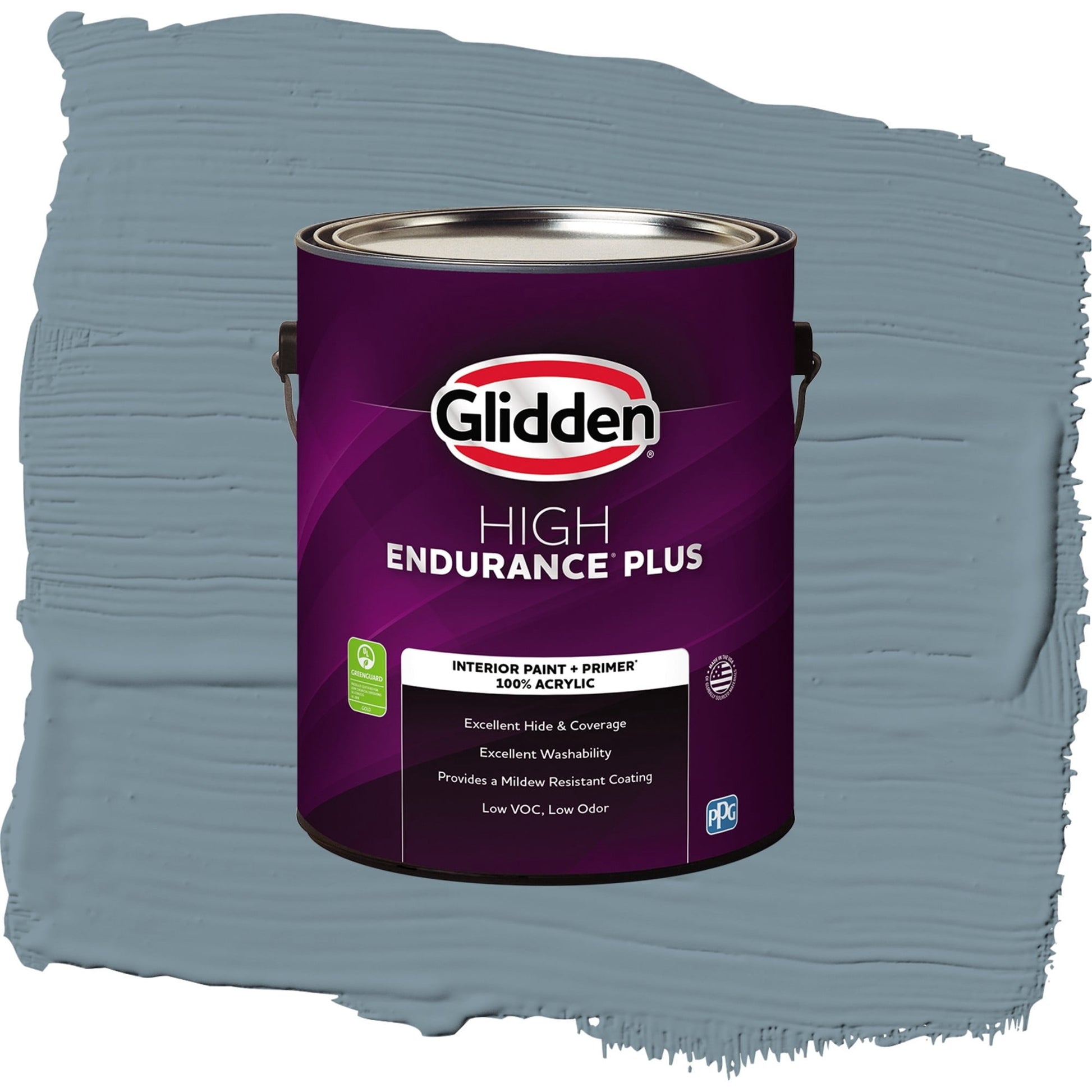 Glidden HEP Chalky Blue / Blue, Flat Interior Paint with Primer, 1 Gallon