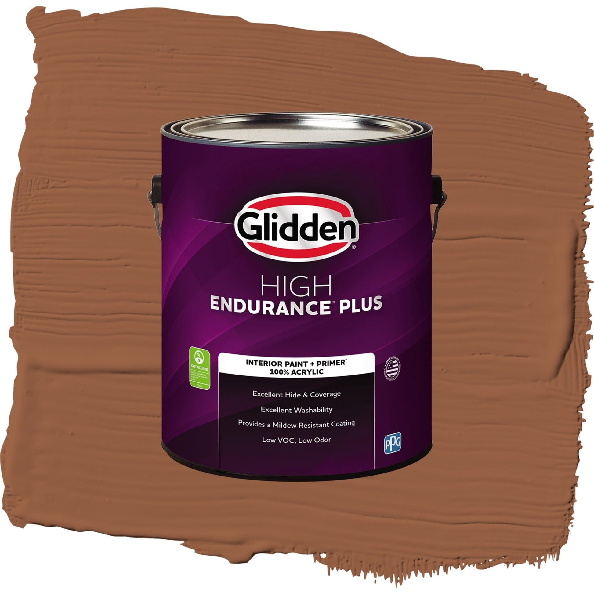 Glidden HEP Cinnamon Spice / Orange, Semi-Gloss Interior Paint with Primer, 1 Gallon