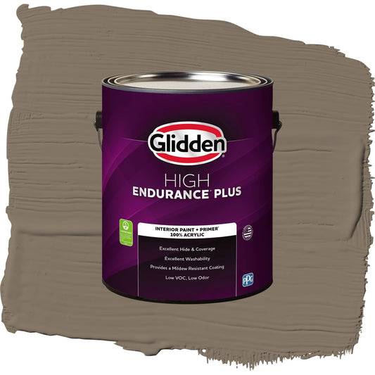 Glidden HEP Clam Shell / Beige, Flat Interior Paint with Primer, 1 Gallon