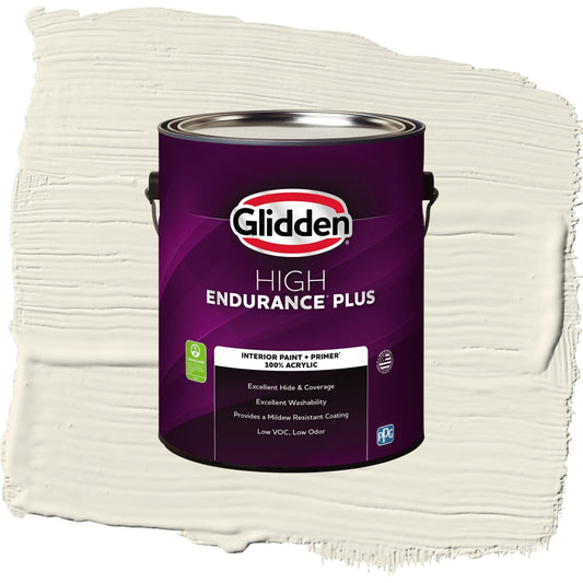 Glidden HEP Cold Foam / White Flat Interior Paint with Primer, 1 Gallon