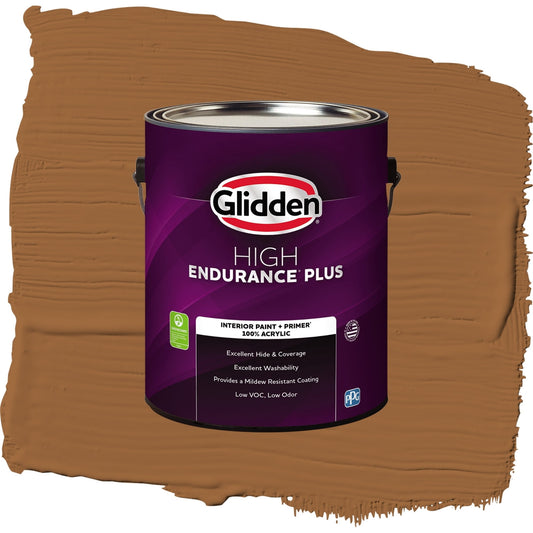 Glidden HEP Ginger / Orange, Semi-Gloss Interior Paint with Primer, 1 Gallon