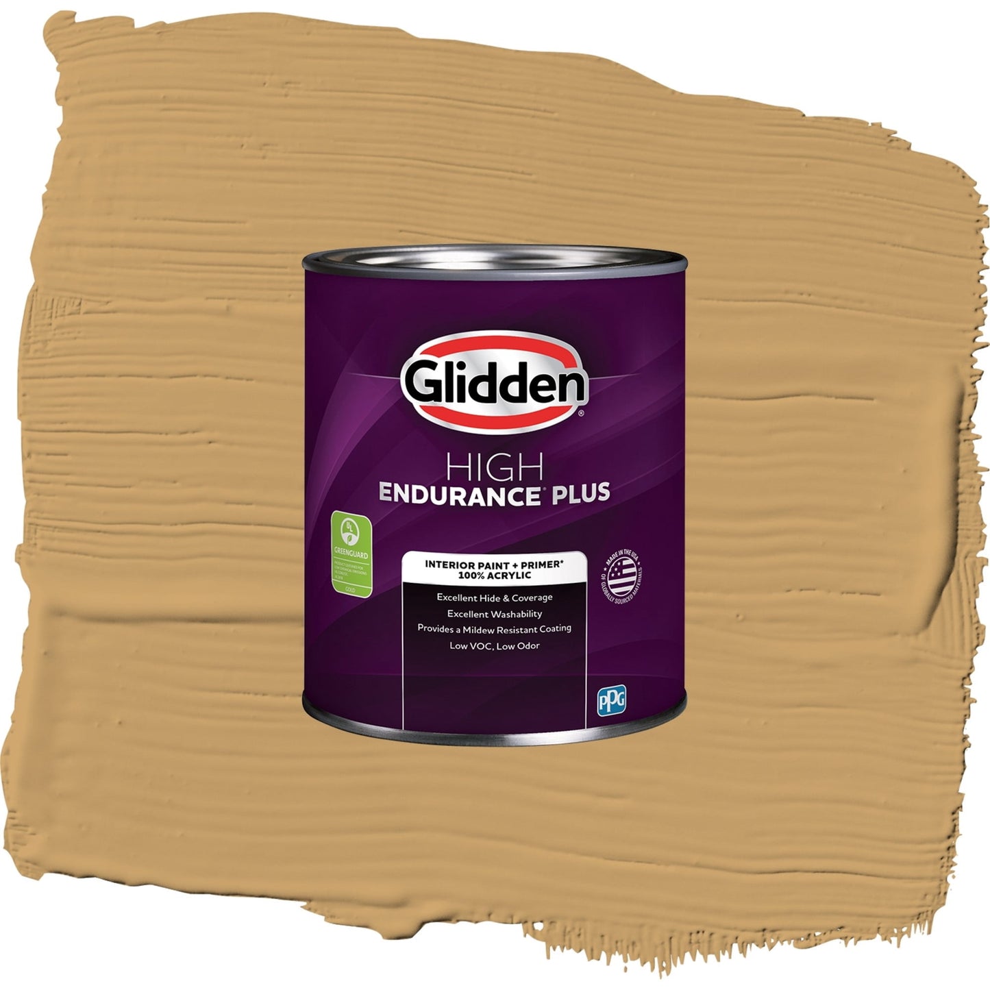 Glidden HEP Good Life / Yellow, Eggshell Interior Paint with Primer, 1 Quart