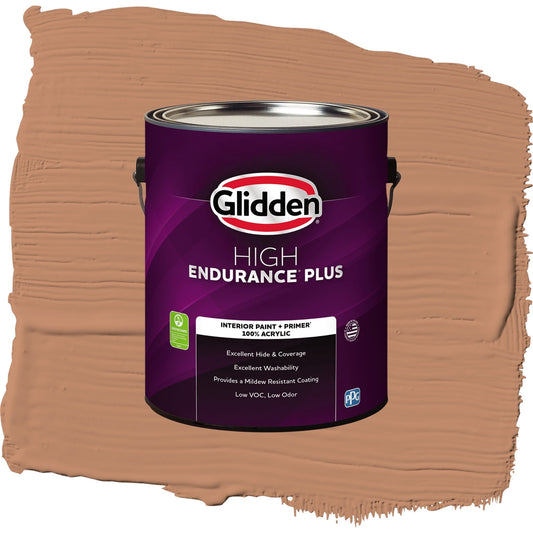 Glidden HEP Honey Graham / Orange, Semi-Gloss Interior Paint with Primer, 1 Gallon