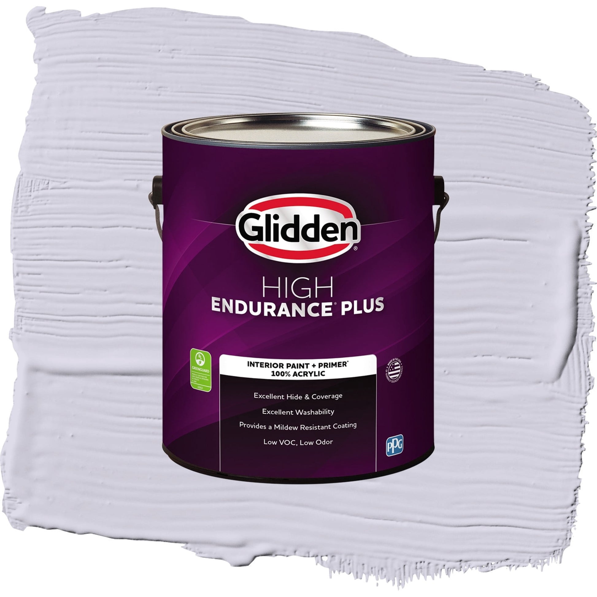 Glidden HEP Lavender Haze / Purple, Flat Interior Paint with Primer, 1 Gallon