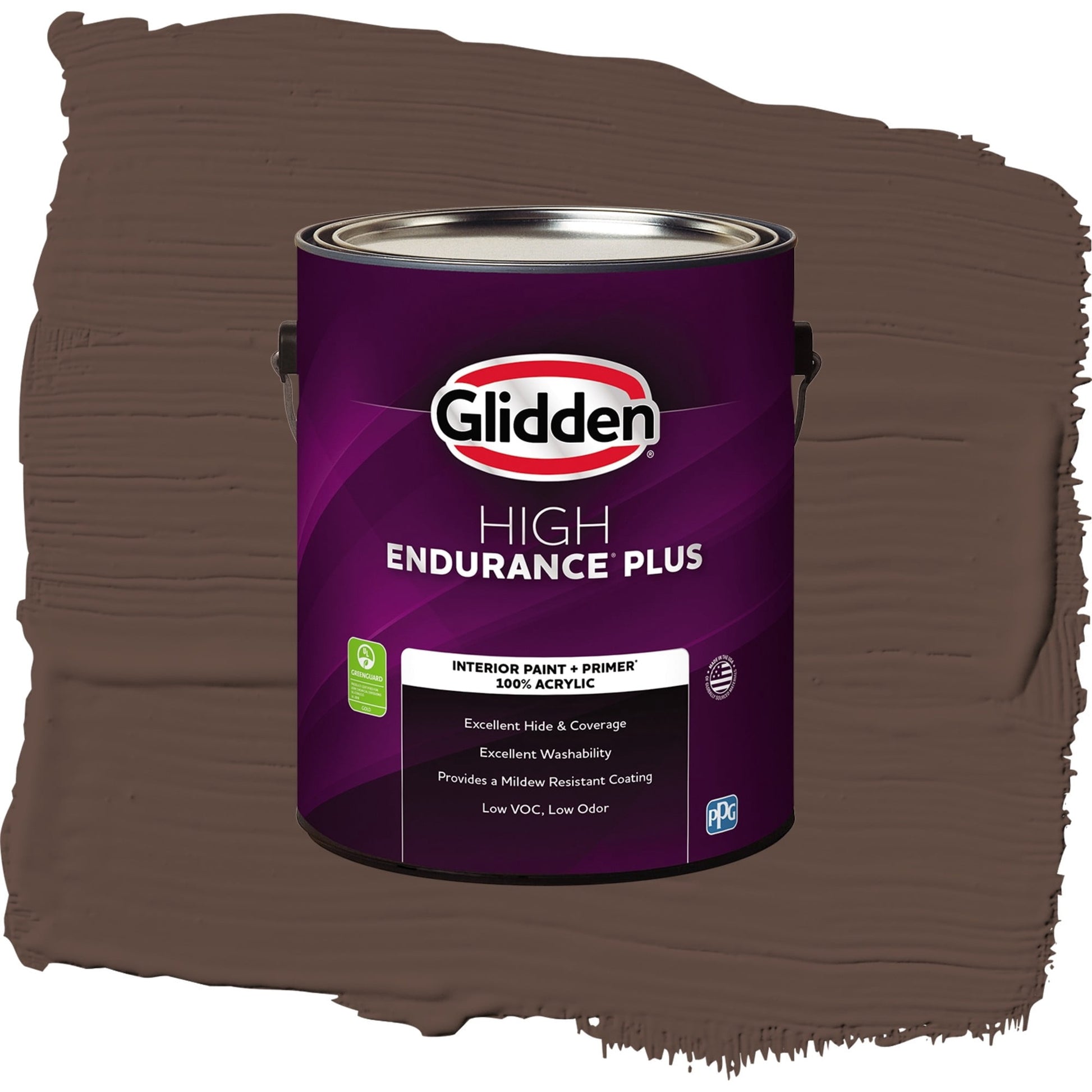 Glidden HEP Little Bear / Brown, Eggshell Interior Paint with Primer, 1 Gallon