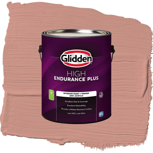 Glidden HEP Long Weekend / Orange, Semi-Gloss Interior Paint with Primer, 1 Gallon