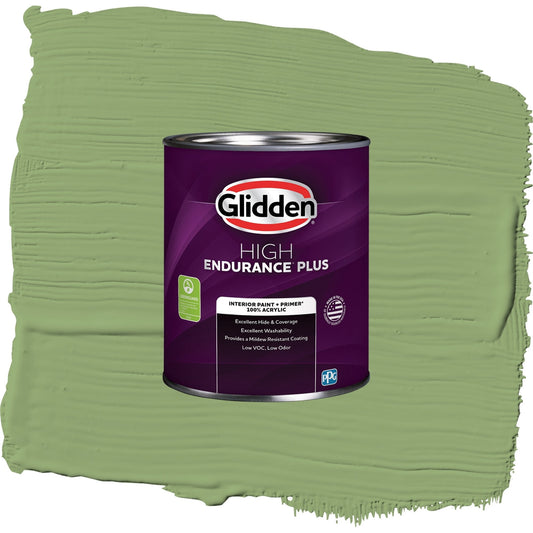 Glidden HEP Luscious Lime / Green, Semi-Gloss Interior Paint with Primer, 1 Quart