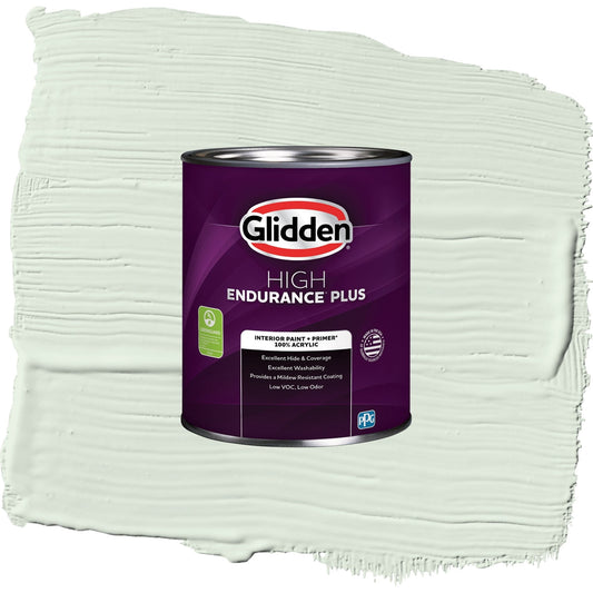 Glidden HEP Mint Wafer / Green, Eggshell Interior Paint with Primer, 1 Quart
