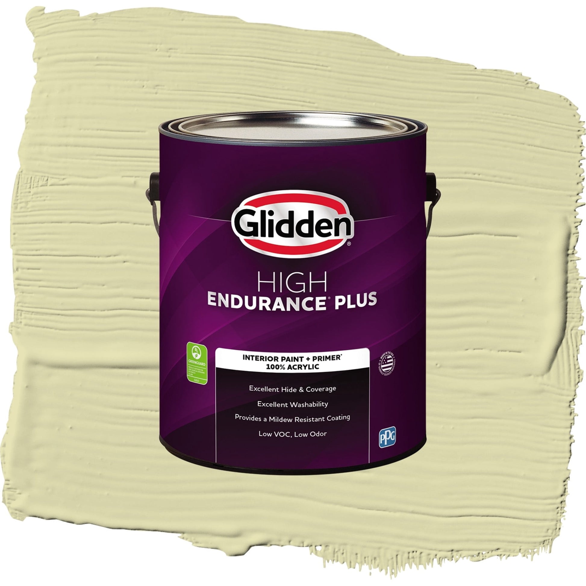 Glidden HEP Misty Moor / Green, Eggshell Interior Paint with Primer, 1 Gallon