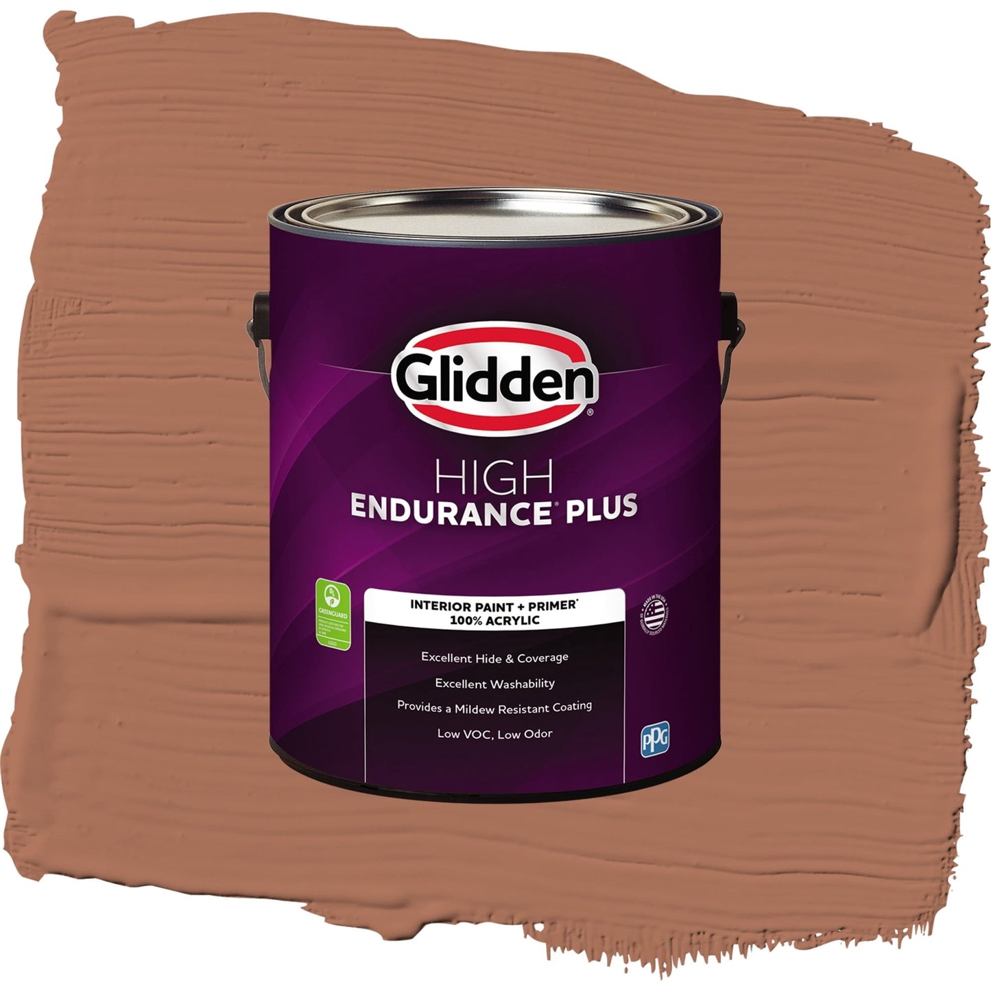 Glidden HEP Nutmeg / Brown, Semi-Gloss Interior Paint with Primer, 1 Gallon