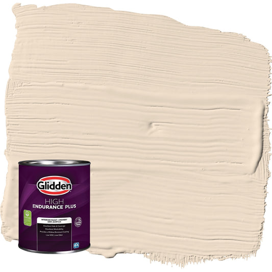 Glidden HEP Oatmeal Cookie / Beige, Semi-Gloss Interior Paint with Primer, 1 Quart