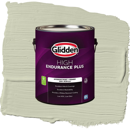 Glidden HEP Only Olive / Green, Flat Interior Paint with Primer, 1 Gallon