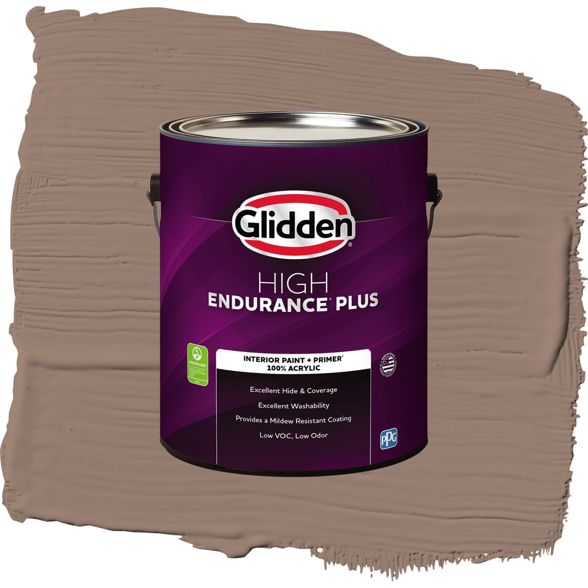 Glidden HEP Peppered Pecan / Tan, Semi-Gloss Interior Paint with Primer, 1 Gallon