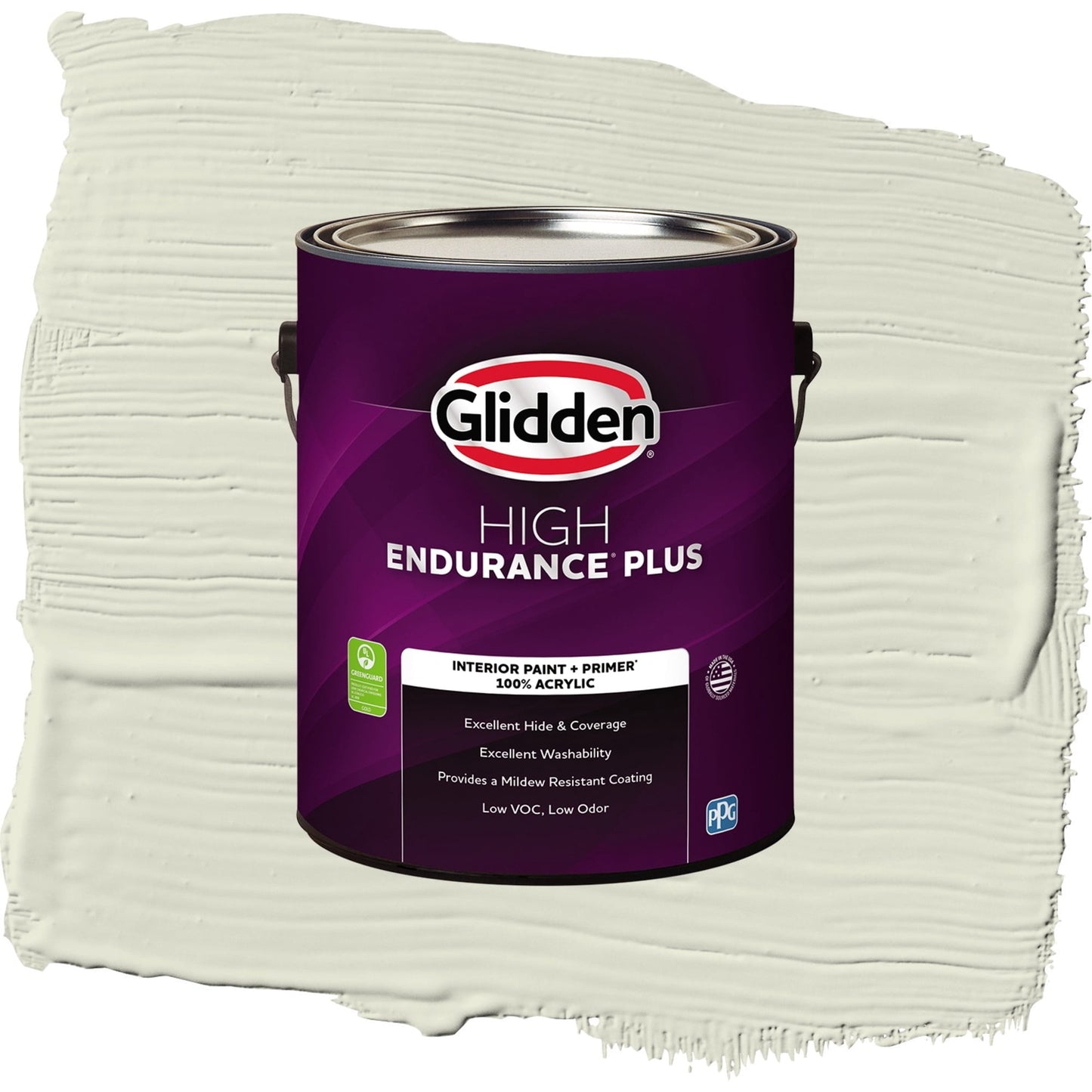 Glidden HEP Pinch of Pistachio / Green, Flat Interior Paint with Primer, 1 Gallon