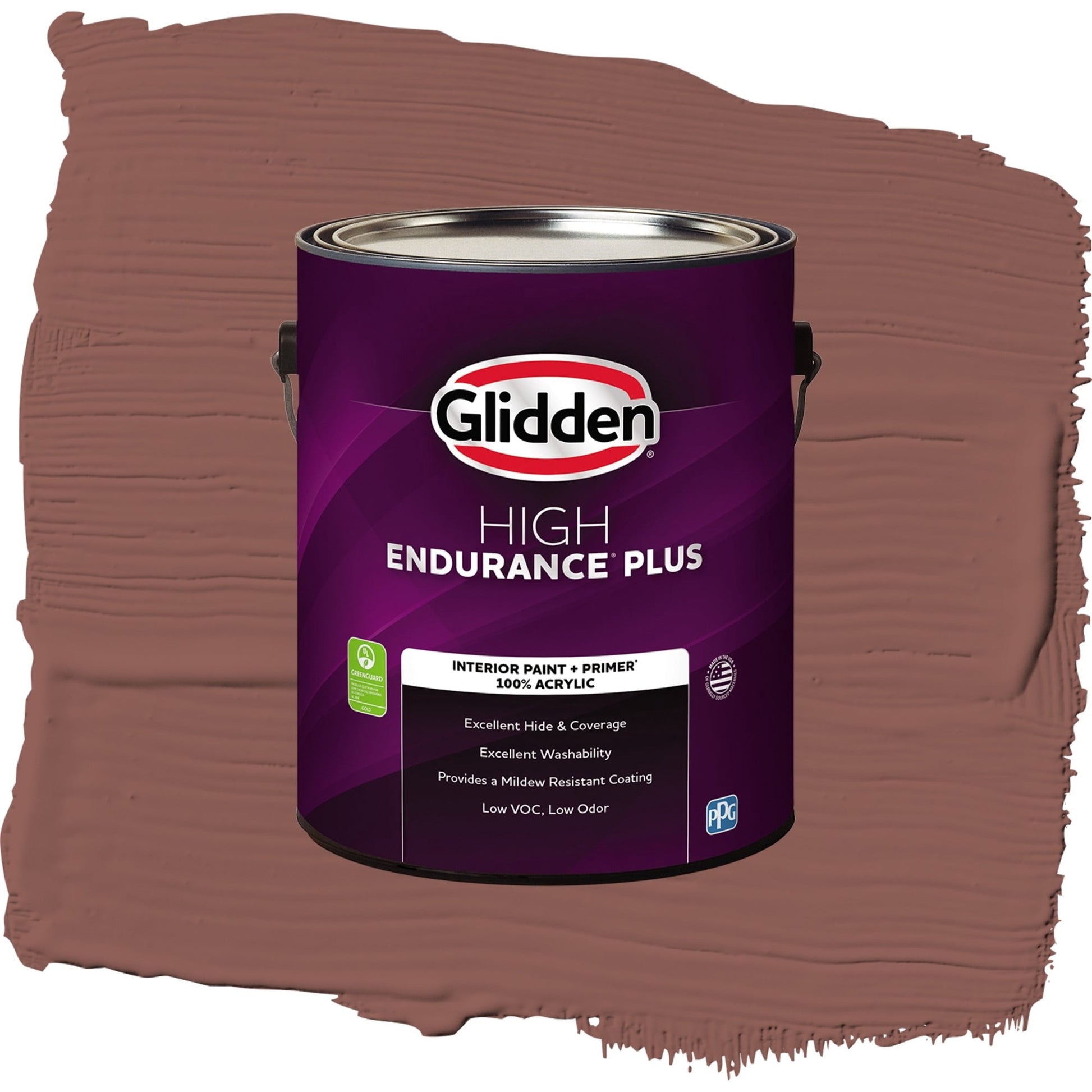 Glidden HEP Raspberry Truffle / Red, Semi-Gloss Interior Paint with Primer, 1 Gallon