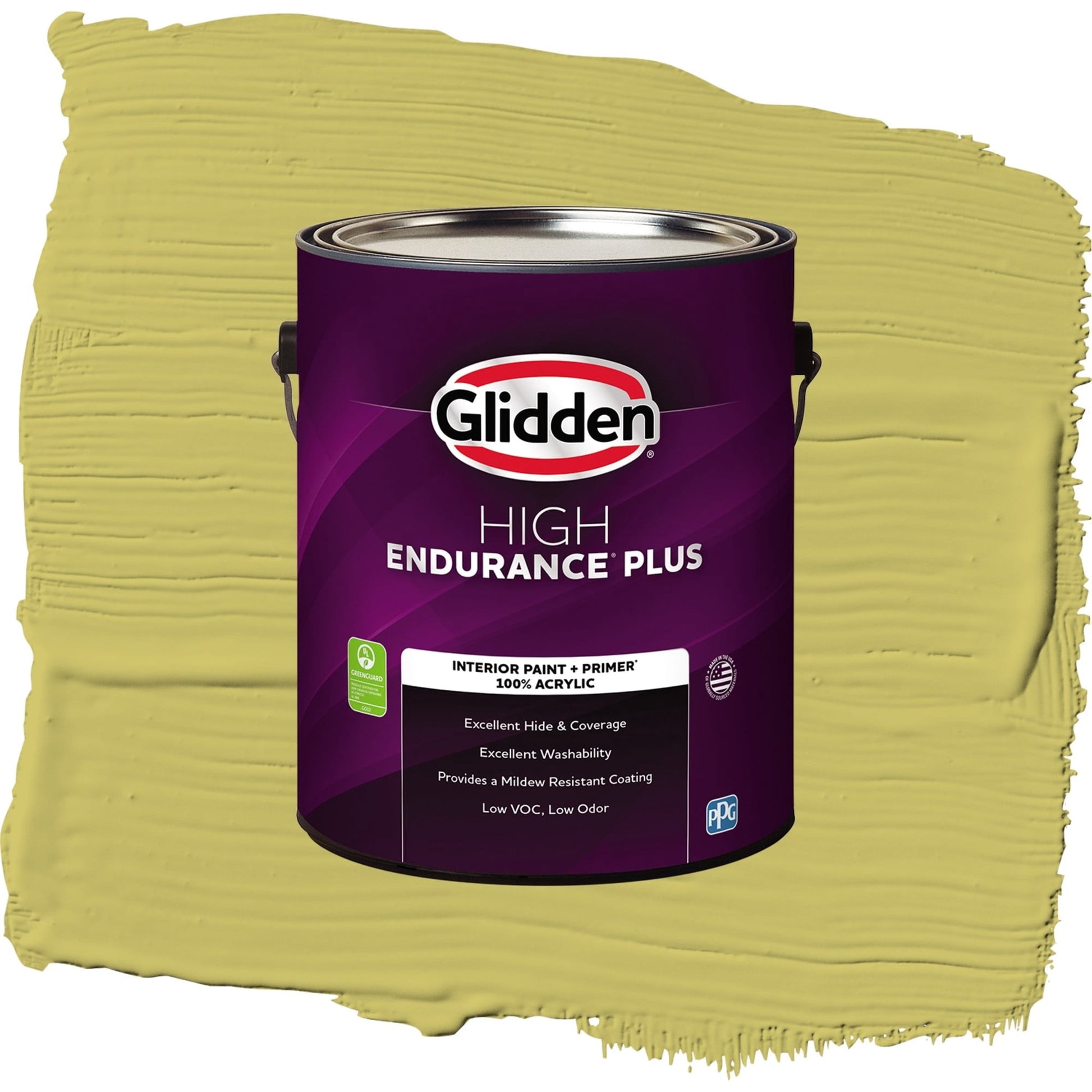 Glidden HEP Secret Safari / Green, Eggshell Interior Paint with Primer, 1 Gallon