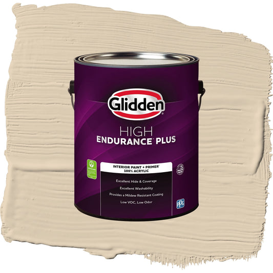 Glidden HEP Seriously Sand / Beige, Eggshell Interior Paint with Primer, 1 Gallon